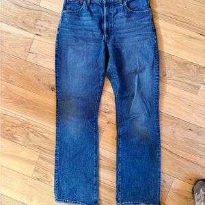 Madewell Straight-Leg Jeans in Deep Blue Wash